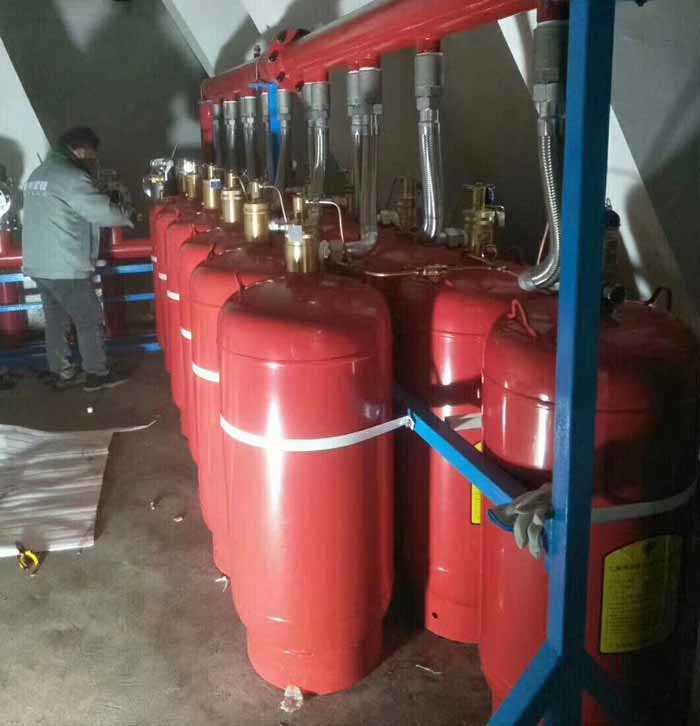 酒店无管网七氟丙烷气体灭火系统生产安装施工现场 酒店无管网七氟丙烷气体灭火系统生产安装施工现场