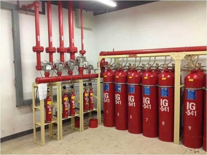 IG541气体灭火系统地下室消防案例展示 IG541气体灭火系统地下室消防案例展示